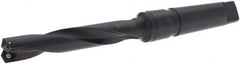 Allied Machine and Engineering - Series 1.5, 7/8" Max Diam, 4MT Taper Shank, Helical Flute Spade Drill - 4-3/4" Max Depth, 6-21/64" Body Length, 10-3/4" OAL, Standard Length, Through Coolant - Benchmark Tooling