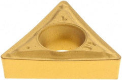 Iscar - TCMT2-1 SM Grade IC9150 Carbide Turning Insert - TiCN/Al2O3/TiN Finish, 60° Triangle, 1/4" Inscr Circle, 3/32" Thick, 1/64" Corner Radius - Benchmark Tooling