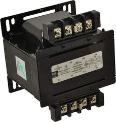 Sola/Hevi-Duty - 1 Phase, 1/4 kVA, Control Transformer - 2 Input, 1 Output Winding, 60, 50/60 at 220 V x 440 V, 50/60 at 230 V x 460 V Hz, 5.21 Inch Deep x 3.89 Inch High, 131°F Temp Rise - Benchmark Tooling