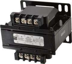 Sola/Hevi-Duty - 1 Phase, 0.3 kVA, Control Transformer - 2 Input, 1 Output Winding, 60, 50/60 at 220 V x 440 V, 50/60 at 230 V x 460 V Hz, 5.09 Inch Deep x 4.53 Inch High, 131°F Temp Rise - Benchmark Tooling