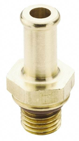 Parker - M14x1.5 Metric Thread Hose Barb x Metric Thread Male Connector - 3/8" ID Hose, Brass - Benchmark Tooling