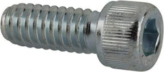 Value Collection - 1/4-20 UNC Hex Socket Drive, Socket Cap Screw - Alloy Steel, Zinc-Plated Finish, Fully Threaded, 5/8" Length Under Head - Benchmark Tooling