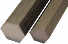 Value Collection - 1-1/4" Width Across Flats x 1' Long, Steel Hexagon Bar - Material Specification 12L14 - Benchmark Tooling