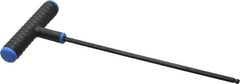Eklind - 5mm Hex, T-Handle Cushion Grip, Ball End Hex Key - 9mm OAL, Metric System of Measurement - Benchmark Tooling