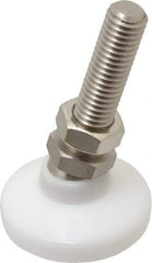 Gibraltar - 1/2-13 Bolt Thread, Studded Pivotal Stud Mount Leveling Pad & Mount - 700 Max Lb Capacity, 1-7/8" Base Diam - Benchmark Tooling