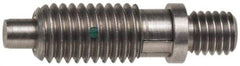 Gibraltar - 1/2-13, 7/8" Thread Length, 1/4" Max Plunger Diam, 2.5 Lb Init to 10 Lb Final End Force, Locking Knob Handle Plunger - Knobless Threaded Stud, 1-1/8" Length Under Head/Shoulder, 1/4" Plunger Projection - Benchmark Tooling