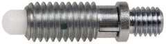 Gibraltar - 5/16-18, 5/8" Thread Length, 0.179" Max Plunger Diam, 1.5 Lb Init to 6 Lb Final End Force, Locking Knob Handle Plunger - Knobless Threaded Stud, 13/16" Length Under Head/Shoulder, 3/16" Plunger Projection - Benchmark Tooling