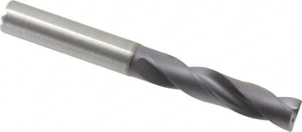 Kennametal - 3/8" 180° Spiral Flute Solid Carbide Screw Machine Drill Bit - Benchmark Tooling