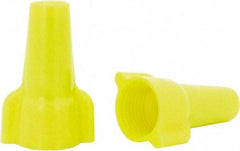 Ideal - 2, 18 to 3, 12 AWG, 600 Volt, Flame Retardant, Wing Twist on Wire Connector - Yellow, 221°F - Benchmark Tooling