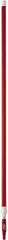 Vikan - 115 x 1-1/4" Aluminum Squeegee Handle - European Threaded Connection, Red, Telescoping - Benchmark Tooling