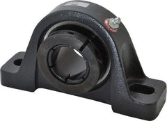 Browning - 1-1/2" ID, 7-1/8" OAL x 4" OAH Pillow Block - 4,467 Lb Static Cap, 7,340 Lb Dyn Cap, 5-3/8" Btw Mnt Hole Ctrs, 2" Base-to-Ctr Ht, Cast Iron - Benchmark Tooling