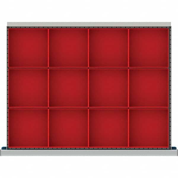 LISTA - 12-Compartment Drawer Divider Layout for 3.15" High Drawers - Benchmark Tooling