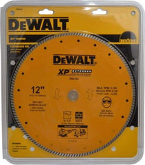 DeWALT - 12" Diam, 1" Arbor Hole Diam, Wet & Dry Cut Saw Blade - Diamond-Tipped, Standard Round Arbor - Benchmark Tooling