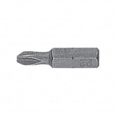 DeWALT - #2, Insert Standard Phillips Screwdriver Bit - 1/4" Drive, 1" OAL - Benchmark Tooling