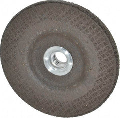 DeWALT - 24 Grit, 4-1/2" Wheel Diam, 1/4" Wheel Thickness, Type 27 Depressed Center Wheel - Aluminum Oxide, R Hardness, 13,300 Max RPM, Compatible with Angle Grinder - Benchmark Tooling