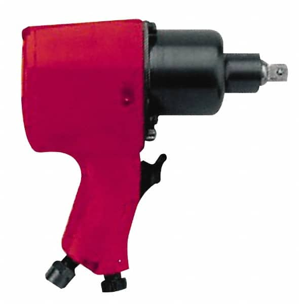 Chicago Pneumatic - 1/2" Drive, 8,900 RPM, 445 Ft/Lb Torque Impact Wrench - Pistol Grip Handle, 1,000 IPM, 14 CFM, 90 psi, 1/4" NPT Inlet - Benchmark Tooling