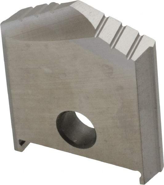 Allied Machine and Engineering - 1-1/4" Diam x 9/32" Thick, Seat Code B, 130° Included Angle Spade Drill Insert - Uncoated Powdered Metal, Powdered Metal, Series B - Benchmark Tooling
