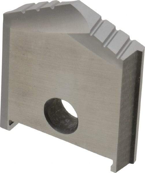 Allied Machine and Engineering - 1-5/16" Diam x 3/8" Thick, Seat Code B, 130° Included Angle Spade Drill Insert - Uncoated Powdered Metal, Powdered Metal, Series B - Benchmark Tooling