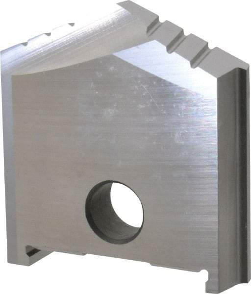 Allied Machine and Engineering - 1-3/8" Diam x 11/16" Thick, Seat Code B, 130° Included Angle Spade Drill Insert - Uncoated Powdered Metal, Powdered Metal, Series B - Benchmark Tooling