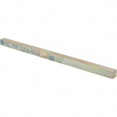 Precision Brand - 12" Long, Zinc Yellow Dichromate Key Stock - Oversized Key Stock - Benchmark Tooling