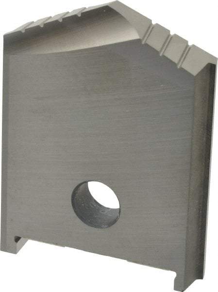 Allied Machine and Engineering - 1-9/16" Diam x 5/16" Thick, Seat Code C, 130° Included Angle Spade Drill Insert - Uncoated Powdered Metal, Powdered Metal, Series C - Benchmark Tooling