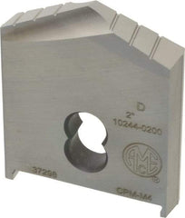 Allied Machine and Engineering - 2" Diam x 3/8" Thick, Seat Code D, 130° Included Angle Spade Drill Insert - Uncoated Powdered Metal, Powdered Metal, Series D - Benchmark Tooling