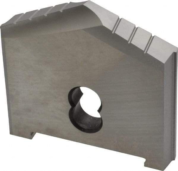 Allied Machine and Engineering - 2-1/2" Diam x 3/8" Thick, Seat Code D, 130° Included Angle Spade Drill Insert - Uncoated Powdered Metal, Powdered Metal, Series D - Benchmark Tooling