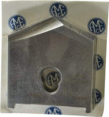 Allied Machine and Engineering - 2-17/32" Diam x 7/16" Thick, Seat Code E, 130° Included Angle Spade Drill Insert - Uncoated Powdered Metal, Powdered Metal, Series E - Benchmark Tooling