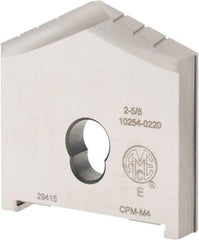 Allied Machine and Engineering - 2-5/8" Diam x 1/2" Thick, Seat Code E, 130° Included Angle Spade Drill Insert - Uncoated Powdered Metal, Powdered Metal, Series E - Benchmark Tooling