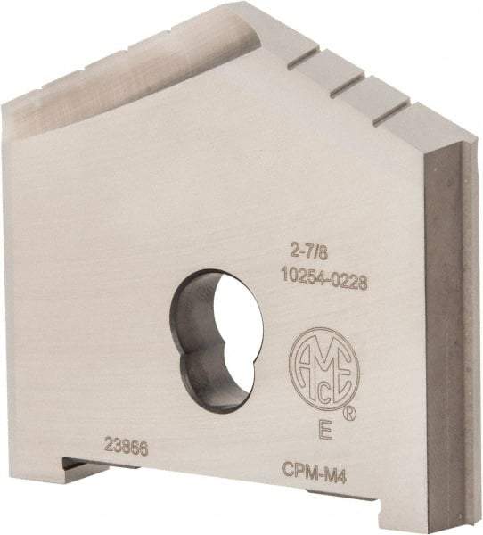Allied Machine and Engineering - 2-7/8" Diam x 7/16" Thick, Seat Code E, 130° Included Angle Spade Drill Insert - Uncoated Powdered Metal, Powdered Metal, Series E - Benchmark Tooling