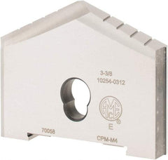 Allied Machine and Engineering - 3-3/8" Diam x 7/16" Thick, Seat Code E, 130° Included Angle Spade Drill Insert - Uncoated Powdered Metal, Powdered Metal, Series E - Benchmark Tooling