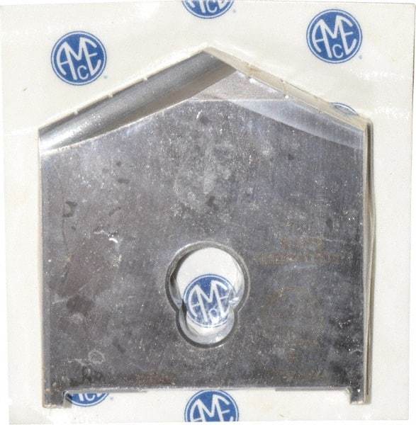 Allied Machine and Engineering - 3-1/16" Diam x 3/8" Thick, Seat Code F, 130° Included Angle Spade Drill Insert - Uncoated Powdered Metal, Powdered Metal, Series F - Benchmark Tooling