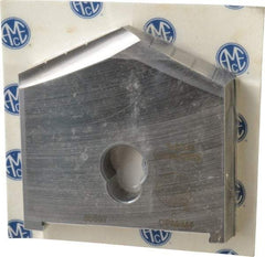 Allied Machine and Engineering - 3-5/16" Diam x 1/2" Thick, Seat Code F, 130° Included Angle Spade Drill Insert - Uncoated Powdered Metal, Powdered Metal, Series F - Benchmark Tooling