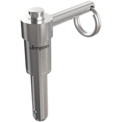 16 mm Pin Diameter, 90 mm Grip Length, Heavy Duty L-Handle Kwik-Lok Pin, Stainless Steel