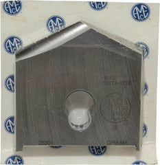 Allied Machine and Engineering - 3-1/2" Diam x 3/8" Thick, Seat Code G, 130° Included Angle Spade Drill Insert - Uncoated Powdered Metal, Powdered Metal, Series G - Benchmark Tooling