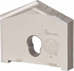 Allied Machine and Engineering - 4" Diam x 5/8" Thick, Seat Code G, 130° Included Angle Spade Drill Insert - Uncoated Powdered Metal, Powdered Metal, Series G - Benchmark Tooling