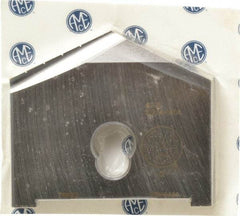 Allied Machine and Engineering - 4-1/8" Diam x 7/16" Thick, Seat Code G, 130° Included Angle Spade Drill Insert - Uncoated Powdered Metal, Powdered Metal, Series G - Benchmark Tooling