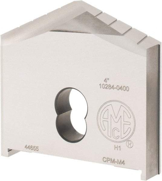 Allied Machine and Engineering - 4" Diam x 11/16" Thick, Seat Code H, 130° Included Angle Spade Drill Insert - Uncoated Powdered Metal, Powdered Metal, Series H - Benchmark Tooling