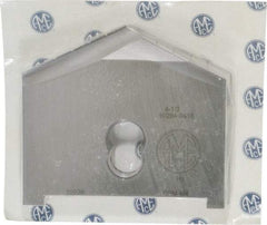 Allied Machine and Engineering - 4-1/2" Diam x 11/16" Thick, Seat Code H, 130° Included Angle Spade Drill Insert - Uncoated Powdered Metal, Powdered Metal, Series H - Benchmark Tooling
