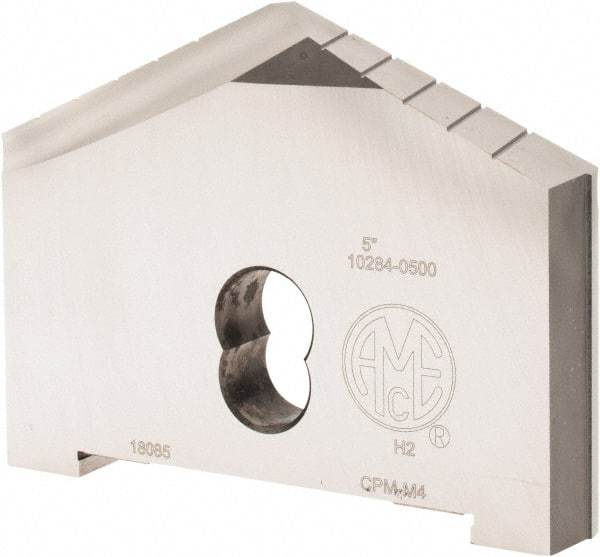 Allied Machine and Engineering - 5" Diam x 11/16" Thick, Seat Code H, 130° Included Angle Spade Drill Insert - Uncoated Powdered Metal, Powdered Metal, Series H - Benchmark Tooling