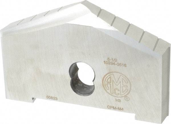Allied Machine and Engineering - 5-1/2" Diam x 11/16" Thick, Seat Code H, 130° Included Angle Spade Drill Insert - Uncoated Powdered Metal, Powdered Metal, Series H - Benchmark Tooling