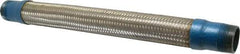 Mason Ind. - 1-1/4" Pipe, Braided Stainless Steel Single Arch Hose Pipe Expansion Joint - 18" Long, 500 Max psi, Male NPT - Benchmark Tooling