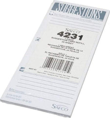 Safco - Suggestion Box Refill Cards - For Use with Suggestion Box - Benchmark Tooling