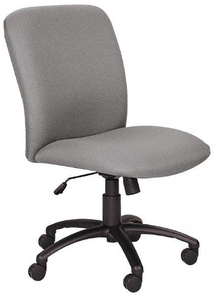 Safco - High Back Chair - 22-1/4" Wide x 20-3/4" Deep, Polyester Seat, Black - Benchmark Tooling