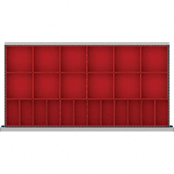 LISTA - 24-Compartment Drawer Divider Layout for 3.15" High Drawers - Benchmark Tooling
