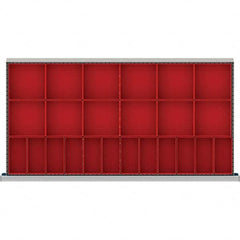 LISTA - 24-Compartment Drawer Divider Layout for 3.15" High Drawers - Benchmark Tooling