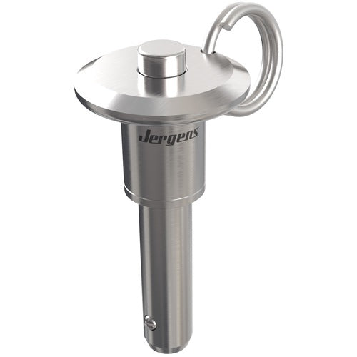 ‎7/8″ Pin Diameter, 1-1/4″ Grip Length, Heavy Duty Button Handle Kwik-Lok Pin, Stainless Steel