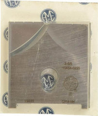 Allied Machine and Engineering - 2-5/8" Diam x 7/16" Thick, Seat Code E, Flat Bottom Spade Drill Insert - Uncoated Powdered Metal, Powdered Metal, Series E - Benchmark Tooling