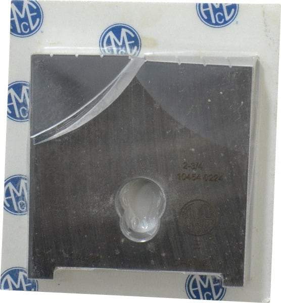Allied Machine and Engineering - 2-3/4" Diam x 7/16" Thick, Seat Code E, Flat Bottom Spade Drill Insert - Uncoated Powdered Metal, Powdered Metal, Series E - Benchmark Tooling