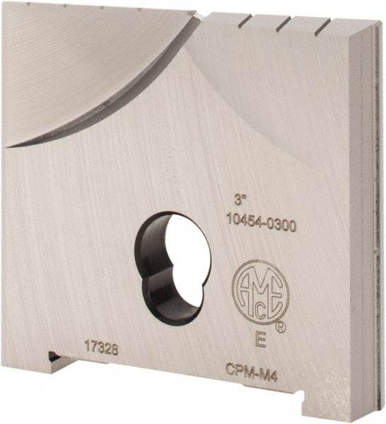 Allied Machine and Engineering - 3" Diam x 7/16" Thick, Seat Code E, Flat Bottom Spade Drill Insert - Uncoated Powdered Metal, Powdered Metal, Series E - Benchmark Tooling